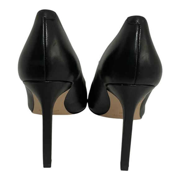 Nine West Women's Tatiana Leather Pointy Toe Stiletto Pumps Black Size 5 1/2 M - Picture 5 of 5